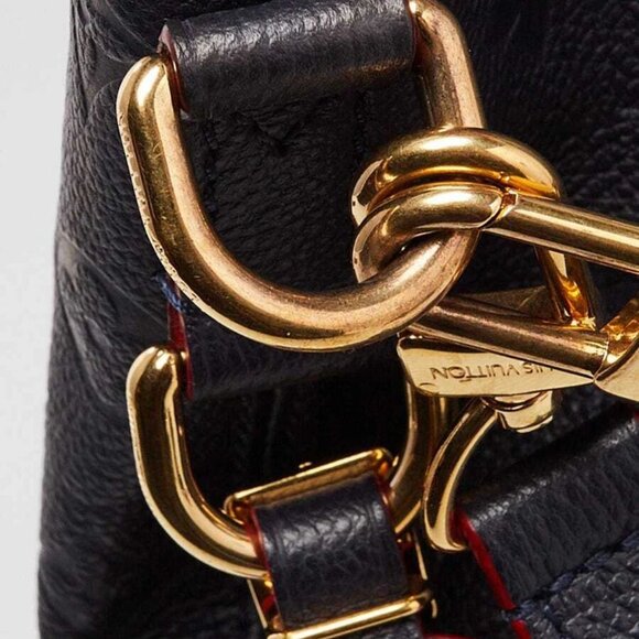 Louis Vuitton Marine/Rouge Monogram Empreinte Leather Melie Bag - Picture 10 of 12